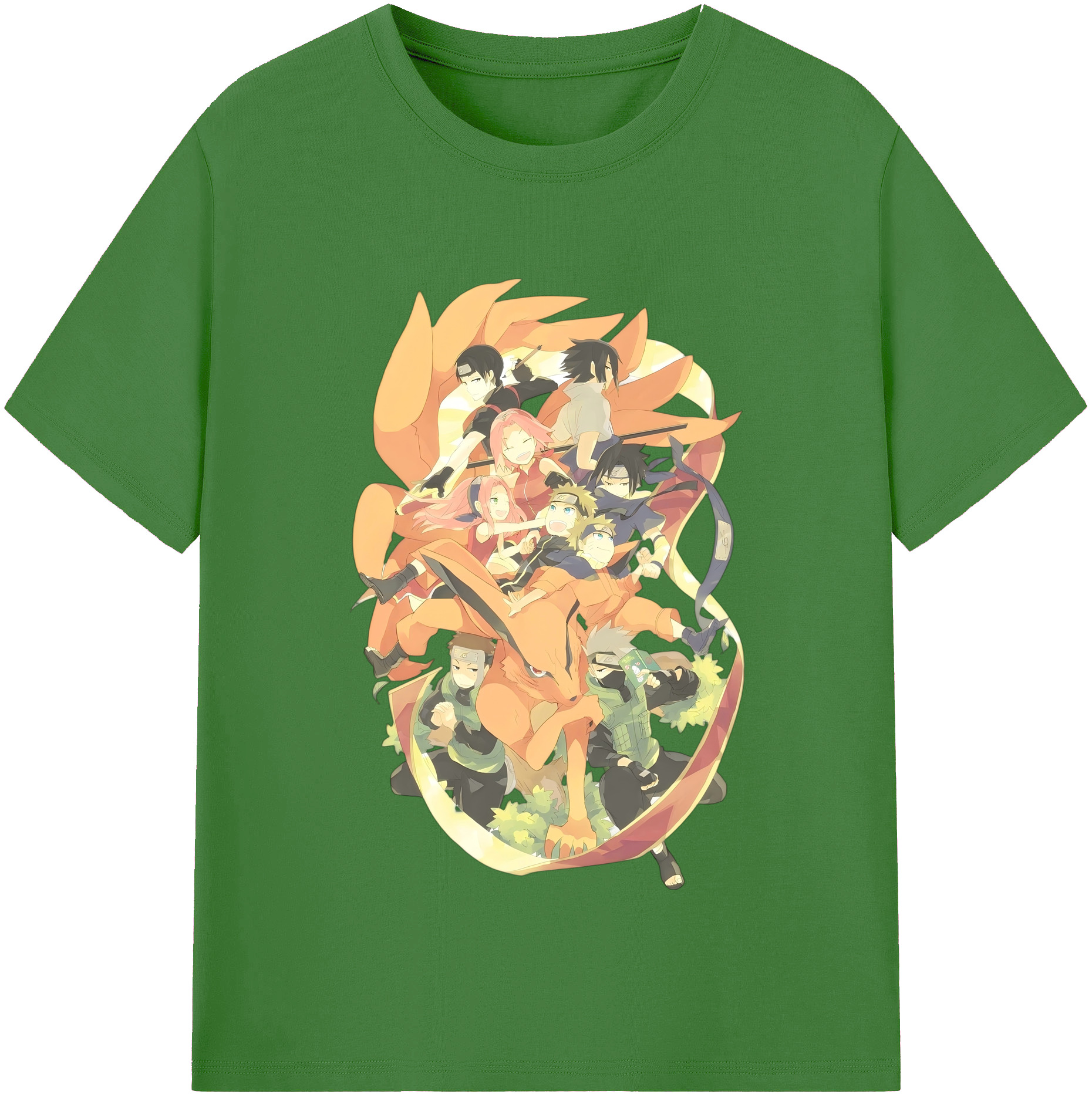 （画像用） NARUTO -ナルト- うずまき ナルト Uzumaki Naruto レディースカジュアルプリントTシャツ（綿100％）